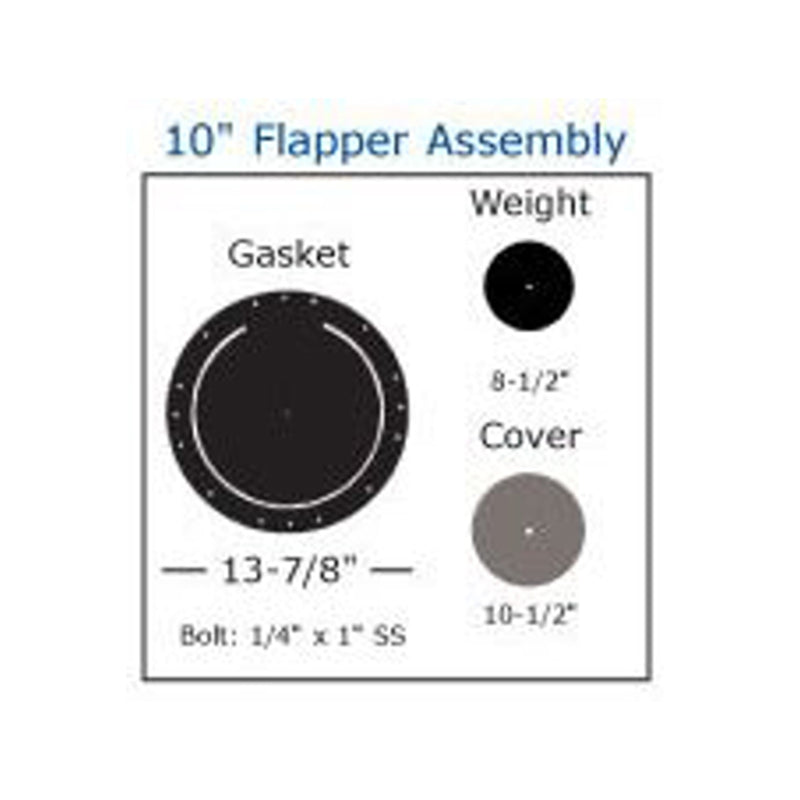 SUREFLO | FOOT VALVE, FLAPPER GASKET ASSEMBLY | 10" | VFG10A