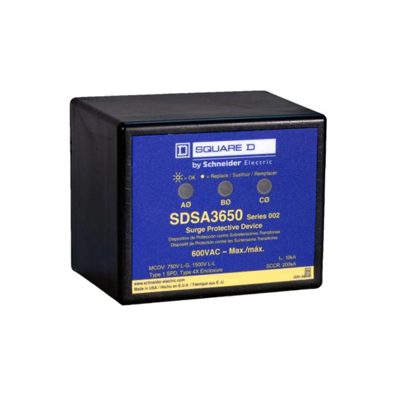 SQUARE D | SURGE PROTECTOR, 3PH, 208-600V | SDSA3650